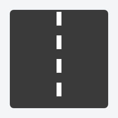 Broken centre line traffic sign used in Nepal