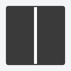 Continuous centre line traffic sign used in Nepal