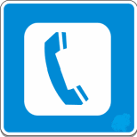 Telephone traffic sign used in Nepal