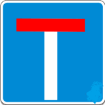 Dead end traffic sign used in Nepal