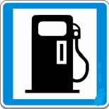 Petrol pump traffic sign used in Nepal