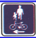 Shared pedestrian and cycle way traffic sign used in Nepal