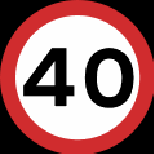 Maximum speed limit traffic sign used in Nepal
