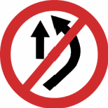 No overtake traffic sign used in Nepal