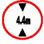 Vehicle height limit traffic sign used in Nepal