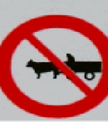 No oxen cart traffic sign used in Nepal