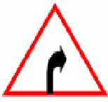 Turn right traffic sign used in Nepal