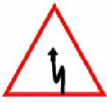 Double bend, first to the left traffic sign used in Nepal