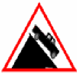 Steep downward traffic sign used in Nepal