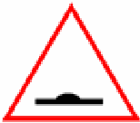 Uneven road traffic sign used in Nepal