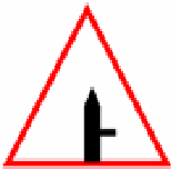 Side road on the right traffic sign used in Nepal