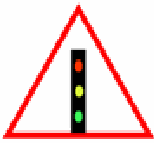 Traffic light traffic sign used in Nepal