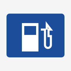 Fuel station traffic sign used in Nepal