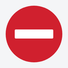 No entry traffic sign used in Nepal