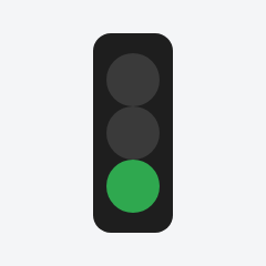 Green signal traffic sign used in Nepal