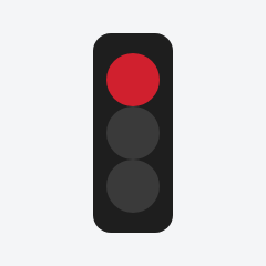 Red signal traffic sign used in Nepal