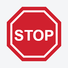 Stop traffic sign used in Nepal